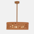 Cut-out Pendant Light in Terracotta