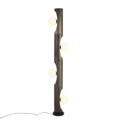 Notch Floor Lamp switched on showing warm ambient glow