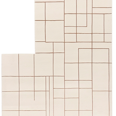 Beige woven pattern on a plain background