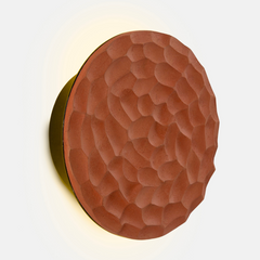 side view of Clay Disc Wall Light