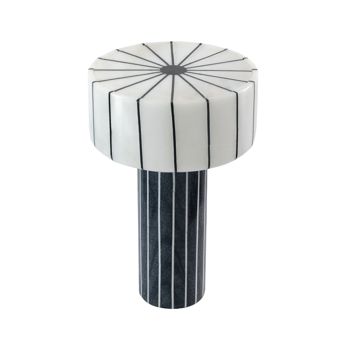 Black and white Pillar Table Lamp | Leviosa Design