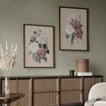 Antique Botanical Wall Art Set – Set of 2