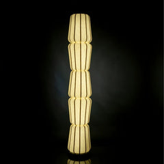 Decorative Totem Floor Lamp with cylindrical stacked geometric design modules