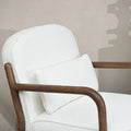 Elara Bouclé Armchair - White