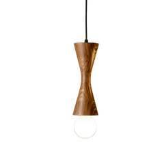 Wooden pendant light with bulb for style and ambient glow