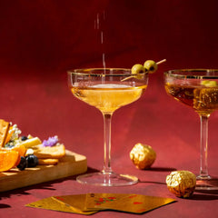 Decorative Ratri Coupe Glasses & Cards
