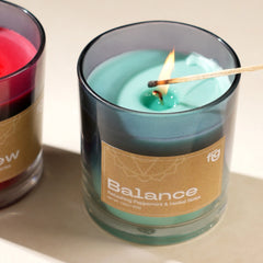 Scented candle, Balance Peppermint Vegan Wax Candle named "Balance"