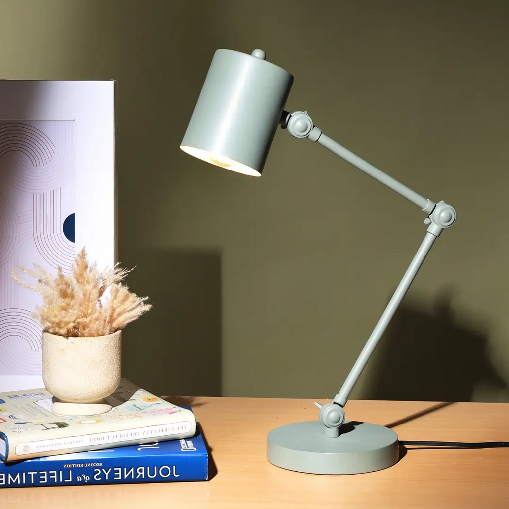 Premium Grey Table Lamp by Fig Living