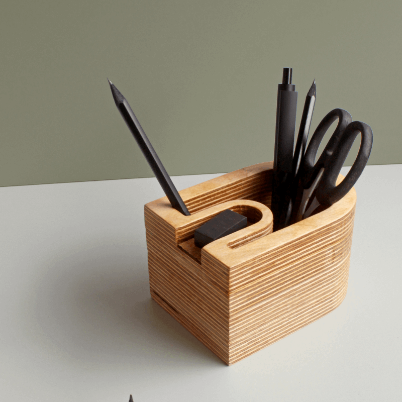 Arch-in-arch Pen Stand