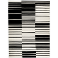 Woolen Handwoven Dhurry _ Monochrome Stripes