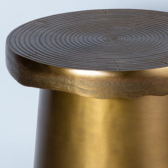 Close look of Terra Side Table that brings earthy warmth and minimal simplicity to bedrooms and living rooms.