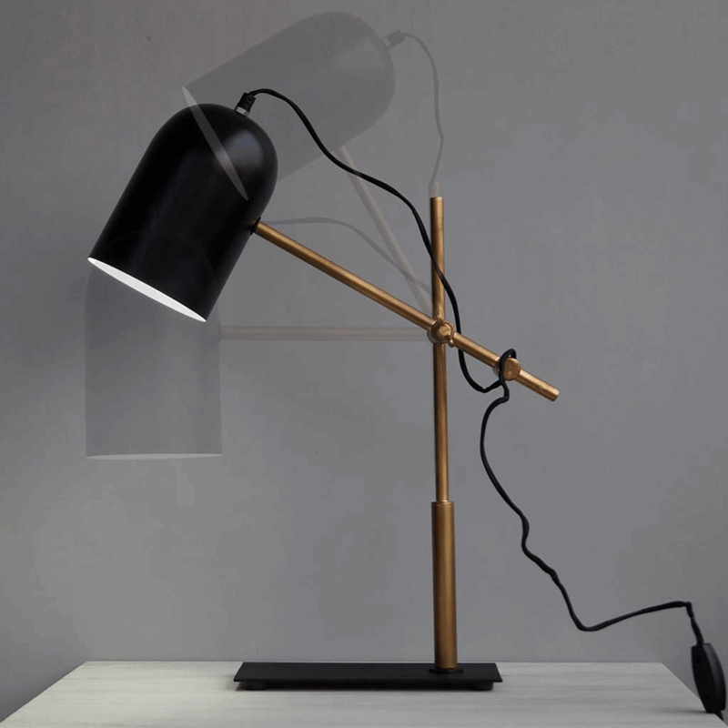 Architect Black-Gold Modern Office Desk Lamp