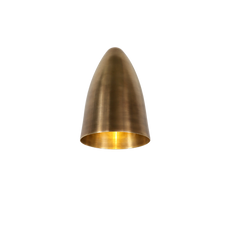Cone Wall Sconce Small – brass cone-shaped wall light mounted on wall