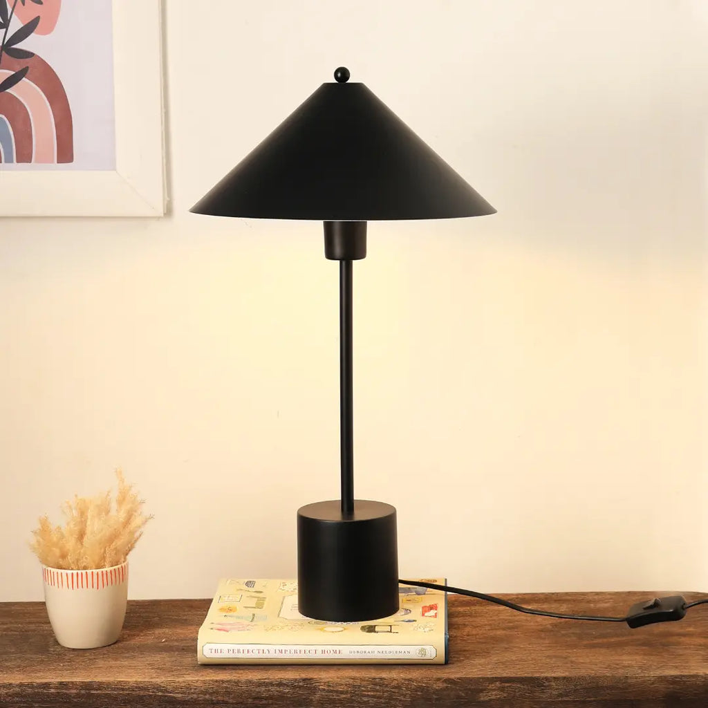 Black Bed Side Table Lamp | 30 X 30 X 54