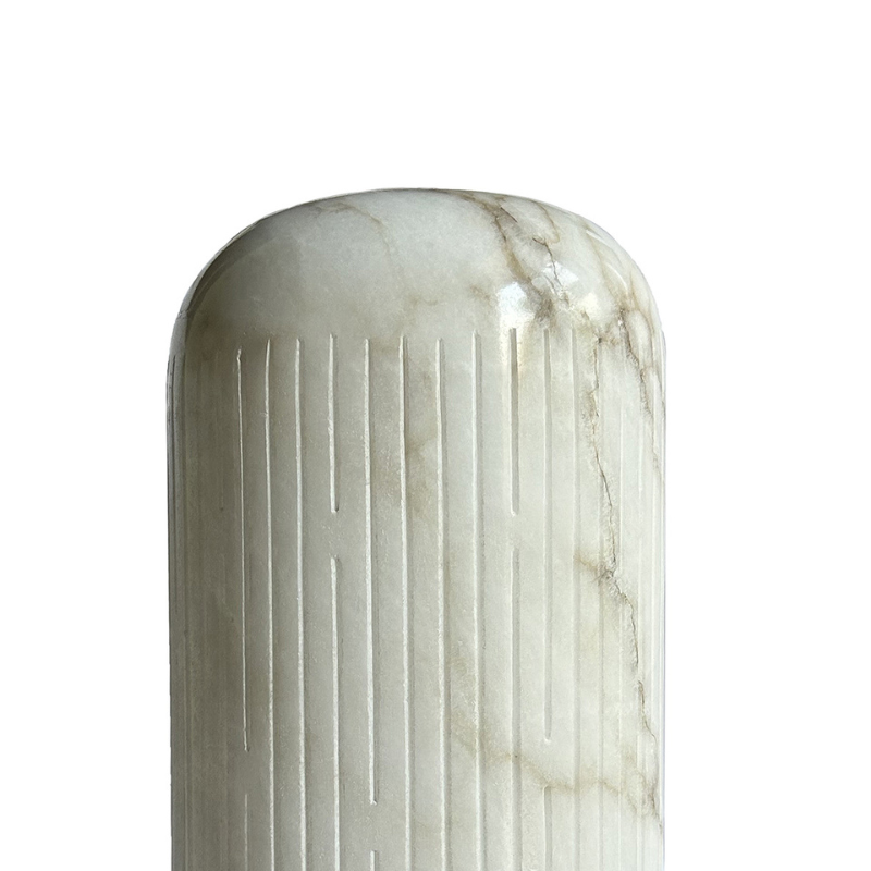 White Alabaster Table Lamp