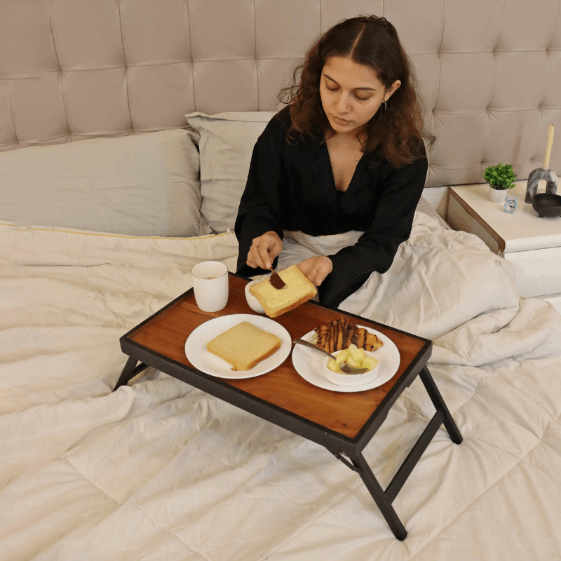 Acacia Foldable Bed Table