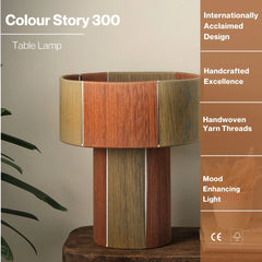 'Colour Story 300' Table lamp with all the features listed
