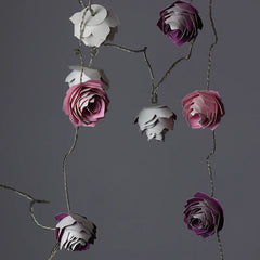 handcrafted flower design Lush Bloom String Lights