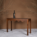 Scallop Teakwood Console Table