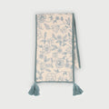 Rosabelle Chintz Teal Table Runner