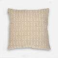 Twig Oatmeal Embroidered Velvet Cushion Cover
