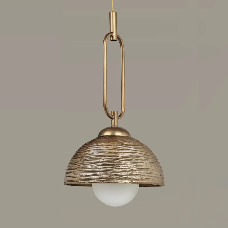 Ceyra Pendant Lamp with half-dome metal shade