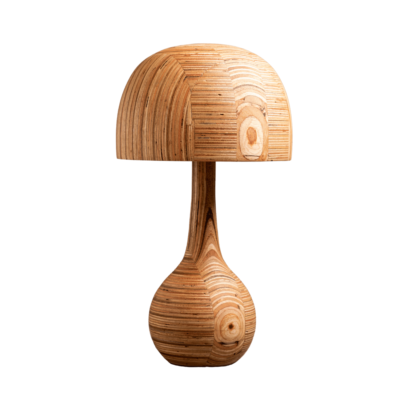 Table Rump Light Belly Table Lamp Big – Eco Table Light with a Twist – The Living Influence