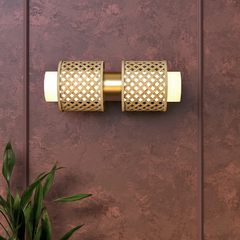 Eco-friendly bamboo wall light Metamorphosis in living room setting