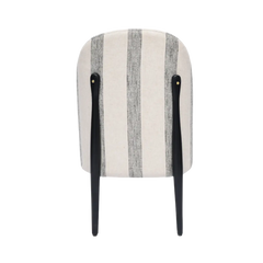 Hyde Dining Chair with striped backrest and support