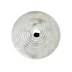 Top view of Beautiful White & Black Alabaster Table Lamp at The living Influence