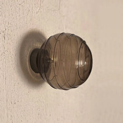 Decorative glass knob design for Spiral glass Wall Light