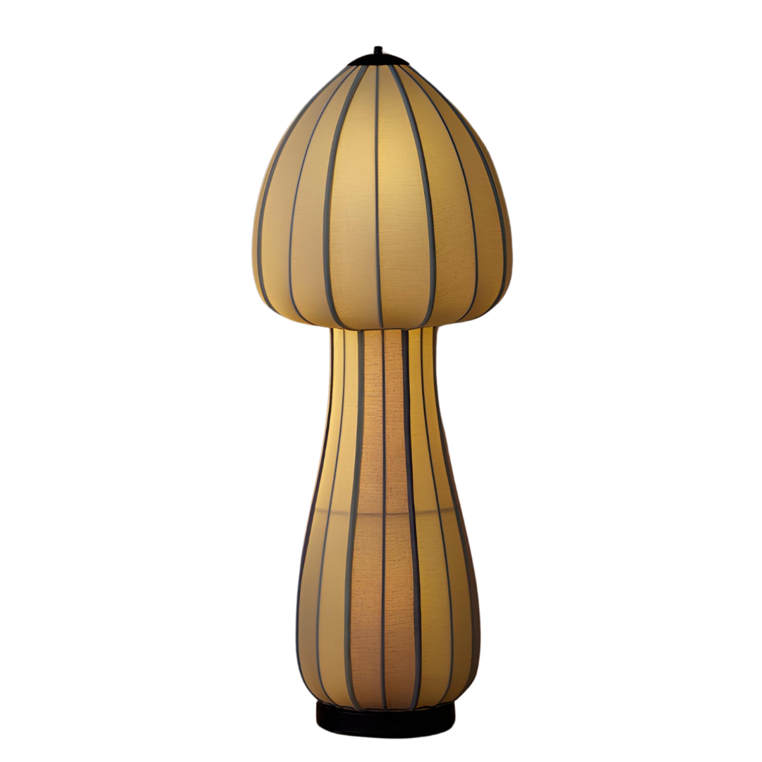 Mushroom Floor Lamp showing warm ambient glow