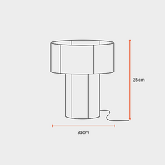 Perfect Dimension of Bedside Table Lamp
