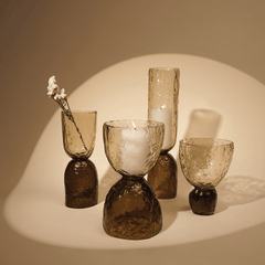Ezra Textured Glass Decorative Objects in different shape and sizes