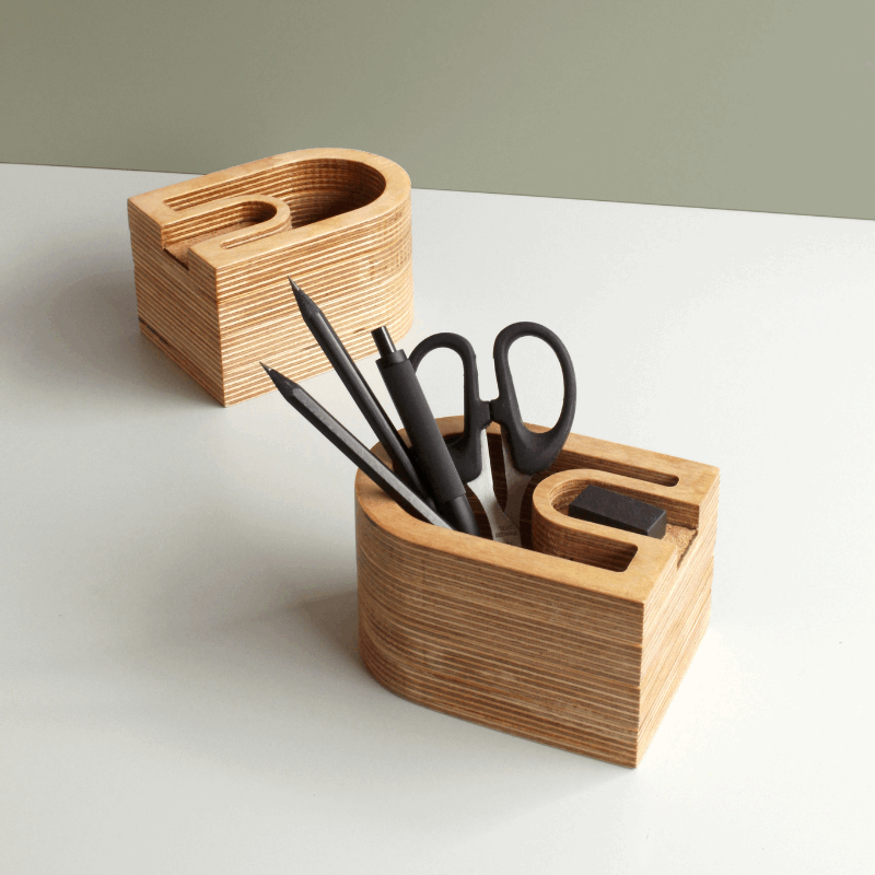 Arch-in-arch Pen Stand