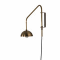 Float (One Arm Wall Sconce Brass Dome)