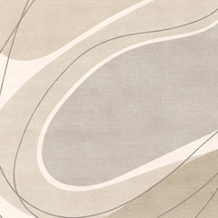 Abstract design with curved lines on a beige background