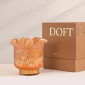Flower Cut - Votive Candle - Orange - Lemongrass