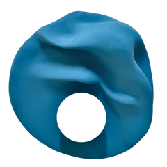 Close view of Folds Sconce Light in Blue Color