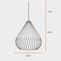 Pendant Lamp / Hanging Light measure the (Diameter × Depth × Height)