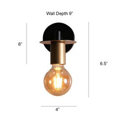 Modern Industrial Wall Light dimensions are mentioned on the picture