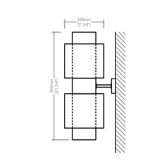 Metamorphosis bamboo wall sconce dimensions mentioned