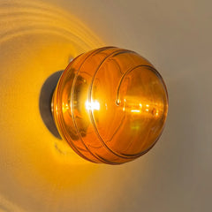 Decorative glass knob design for Spiral glass Wall Light, with warm ambient lighting