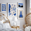 Gallery Wall Art: Indigo 4-Piece Wall Art Set