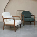 Elara Bouclé Armchair - Green