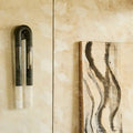 Tranquil Carrara Marble Wall Sconce