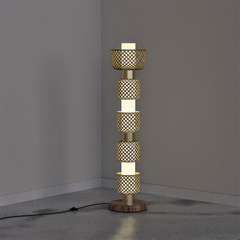Designer Metamorphosis Floor Lamp with warm lighting