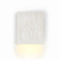 White ceramic down light wall lamp 6-inch width ambient illumination