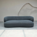 Faye Three Seater Bouclé Sofa - Slate Grey
