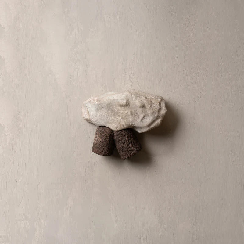 stone shape industrial style aluminium wall light fixture 